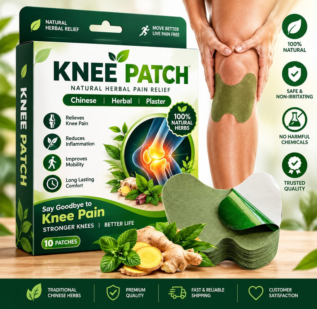 10 Pcs Pain Relief Patches | Natural Herbal Knee & Join Pain Relief